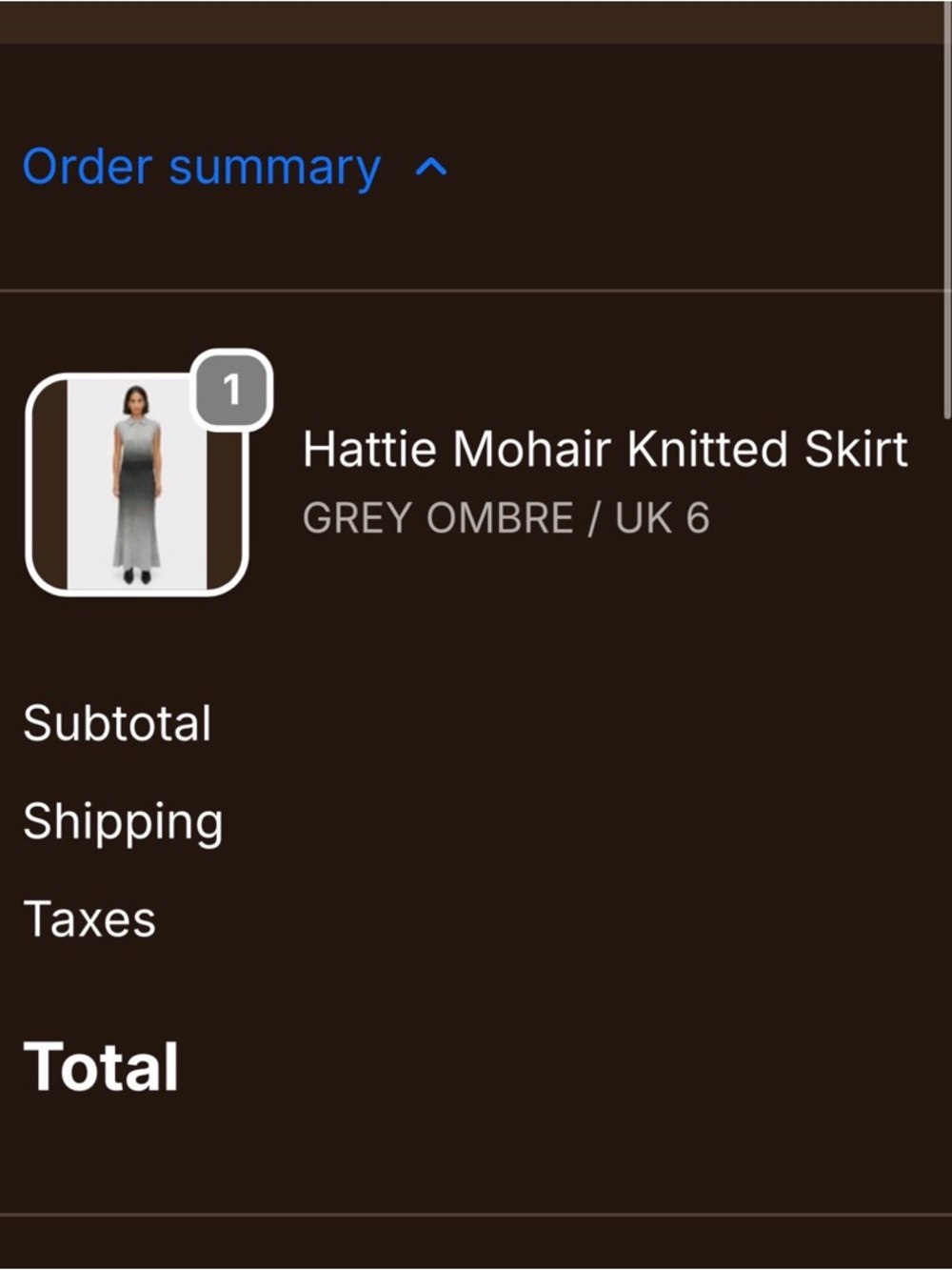 Aligne Hattie Mohair Knit Skirt - UK6/US2 - Worn Twice - Picture 2 of 4